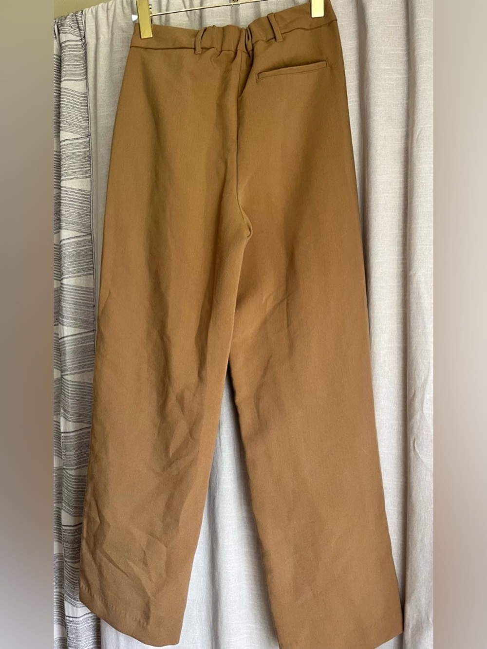Old Navy Taylor Wide Leg Trousers Brown High Rise Pants Size Small - Picture 2 of 3